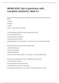 WFMS EOC Set A questions with complete solutions rated A&plus;