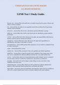 LENB Test 1 Study Guide&period;