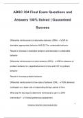 ABSC 304 Final Exam Questions and Answers 100&percnt; Solved &vert; Guaranteed Success