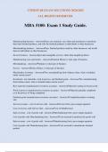 MBA 5100- Exam 1 Study Guide&period;
