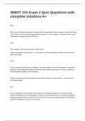 WMGT 101 Exam 2 Quiz Questions with complete solutions A&plus;