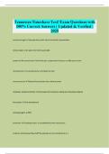Tennessee Timeshare Test&excl; Exam Questions with 100&percnt; Correct Answers &vert; Updated & Verified &vert; 2025