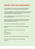 NUR 440 - Exam 3 with verified solutions