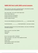 NURS 440 Test 3 with 100- correct answers