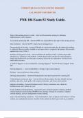 PNR 104 Exam &num;2 Study Guide&period;