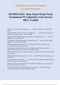 RAMEXAM22 - Ram Expert Exam Truck Foundations PT 2 Questions And Answers 100&percnt; Verified&period;