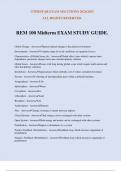 REM 100 Midterm EXAM STUDY GUIDE&period;
