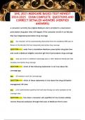 UHC 2021 MEDICARE BASICS TEST NEWEST  2024-2025 EXAM COMPLETE QUESTIONS AND  CORRECT DETAILED ANSWERS &lpar;VERIFIED  ANSWERS&rpar;