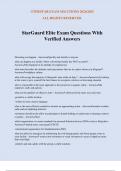 Star Guard Elite Exam Questions With Verified Answers