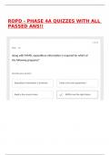 ROPD - PHASE 4A QUIZZES WITH ALL PASSED ANS&excl;&excl;