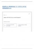 ROPD A MODULE 2 &lpar; Q'S & A'S&rpar; GRADED A&plus;