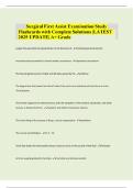 Surgical First Assist Examination Study Flashcards with Complete Solutions &vert;LATEST 2025 UPDATE&vert; A&plus; Grade
