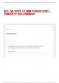 JEA CJE TEST 97 QUESTIONS WITH CORRECT SOLUTIONS&excl;&excl;