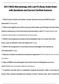 &lpar;2025&sol;2026&rpar;D311 WGU Microbiology with Lab PA Study Guide Exam  with Questions and Correct Verified Answers 