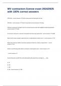 WV contractors license exam 2024&sol;2025 with 100&percnt; correct answers