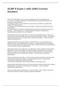 ACNP II Exam 1 with 100&percnt; Correct Answers