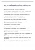Acnpc-ag Exam Questions and Answers