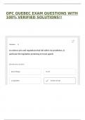 OPC QUEBEC EXAM QUESTIONS WITH 100&percnt; VERIFIED SOLUTIONS&excl;&excl;