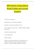 Minnesota Dental Jurisprudence  Exam 2024&sol;2025 with correct  Answers