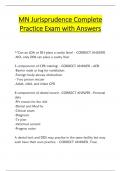 MN Jurisprudence Complete  Practice Exam with Answers 2024&sol;2025