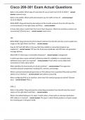 Cisco 200-301 Exam Actual Questions&lpar;400&plus; questions and correct answers&rpar; latest solution