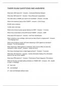 TASER EXAM QUESTIONS AND ANSWERS