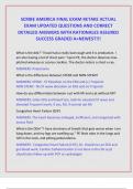 SCRIBE AMERICA FINAL EXAM RETAKE ACTUAL EXAM UPDATED QUESTIONS AND CORRECT DETAILED ANSWERS WITH RATIONALES ASSURED SUCCESS GRADED A&plus;NEWEST&excl;&excl;&excl;