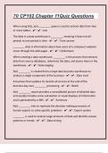 70 CP102 Chapter 11 Quiz Questions With Correct Complete Solutions