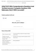 UDAP DCF 2024 Comprehensive Questions And Verified Answers&sol; Complete Solutions With Rationales &vert;Get It 100&percnt; Accurate&excl;&excl;