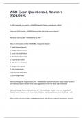AGD Exam Questions & Answers 2024&sol;2025