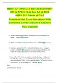 HBSS 301 ePO5&period;3 & ESS Administrator  201 & EPO 5&period;10 & Epo 5&period;9 & DISA  HBSS 201 Admin ePO5&period;1   Combined Set Exam Questions With  Reviewed Correct Detailed Answers  New Update&excl;&excl; 