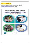 TEST BANK FOR&colon;  Community Health Nursing&colon; A Canadian Perspective 5th Edition by Lynnette Leeseberg Stamler PhD Latest Update&period; 