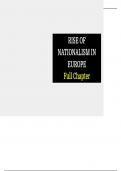 Rise of nationalism in europe