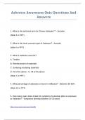 Asbestos Awareness Quiz Questions And Answers