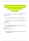EPO Certification&comma; EPO 5&period;9 Essentials  Set Exam Questions With Reviewed  Correct Detailed Answers  New Update&excl;&excl;