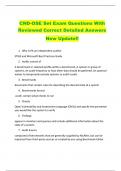 CND-OSE Set Exam Questions With  Reviewed Correct Detailed Answers  New Update&excl;&excl; 