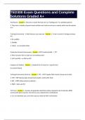 TED300 Exam Questions and Complete Solutions Graded A&plus;