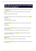 TED 300i Exam Questions and Complete Solutions Graded A&plus;
