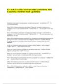 CFI CBCA Core Course Exam Questions And Answers &lpar;Verified And Updated&rpar;&period;