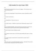 Gold standard for nclex Exam 2 2024