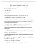 Gold standard for nclex Exam 1 2024