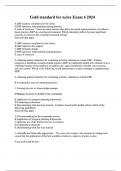 Gold standard for nclex Exam 6 2024