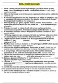 Biol-1033 exam 4 questions and answers already passed 2025