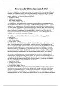 Gold standard for nclex Exam 5 2024