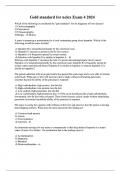 Gold standard for nclex Exam 4 2024