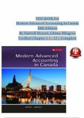 Modern Advanced Accounting In Canada&comma; 10th Edition TEST BANK By Darrell Herauf&comma; Chima Mbagwu&comma; Verified Chapters 1 - 12&comma; Complete Newest Version