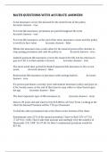 MATHS QUETIONS WITH ACCURATE ANSWERS