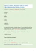 MN 568 EXAM QUESTIONS WITH 100- VERIFIED COMPLETE SOLUTIONS