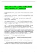DHN 311 EXAM 1 QUESTIONS WITH 100&percnt; CORRECT ANSWERS 