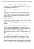 Gold standard for nclex Exam 9 2024
